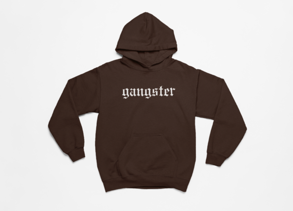 Gangster Brown Hoodie - Image 2