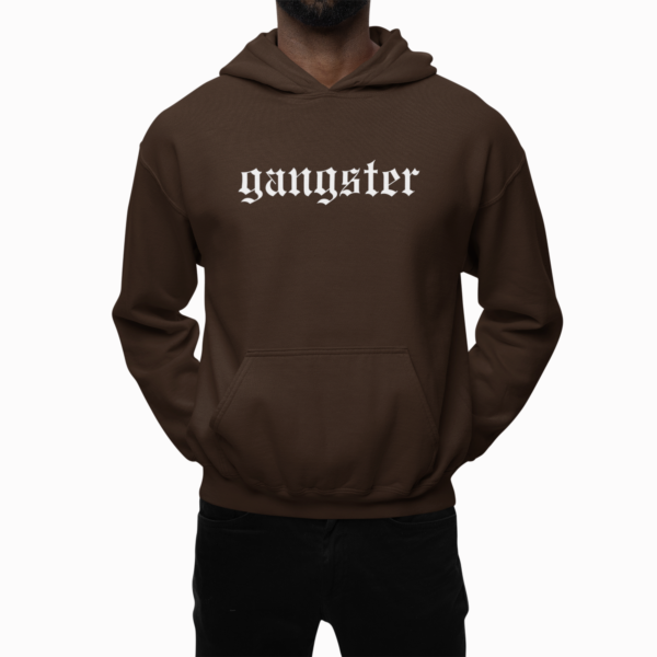 Gangster Brown Hoodie - Image 4