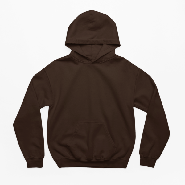 Solid Heavy Weight Brown Hoodie