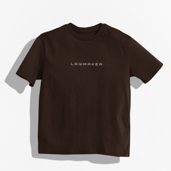 LawMaker Basic Brown Oversized T-Shirt