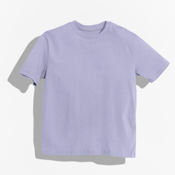 Solid Lavender Oversized T-Shirt