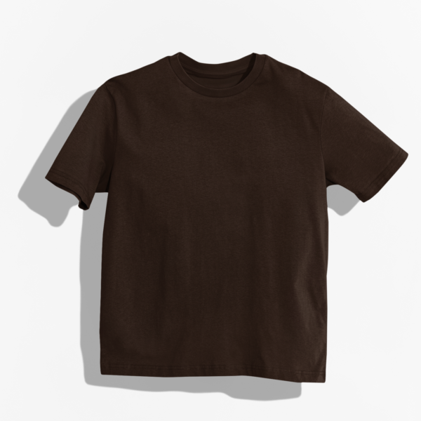 Solid Brown Oversized T-Shirt