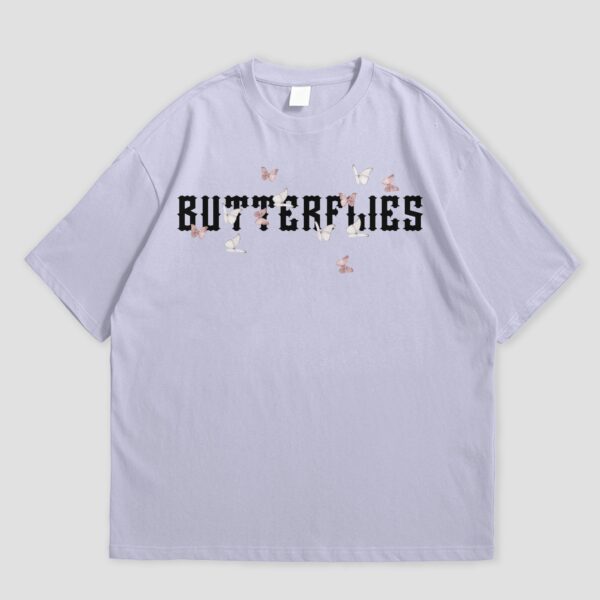 Butterflies lavender oversized t-shirt - Image 2